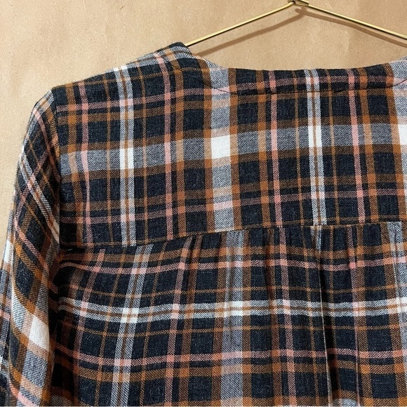Madewell | Plaid Gauze Double-Tie Wrap Top Blouse Size M - Picture 12 of 15